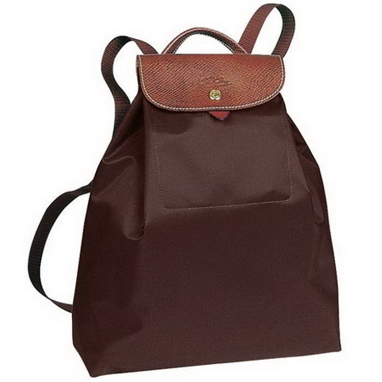 Longchamp Backpacks Le Pliage Chocolate - Click Image to Close