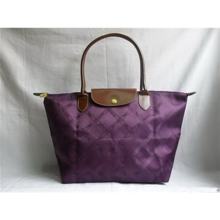 Longchamp Jacquard Bags Purple