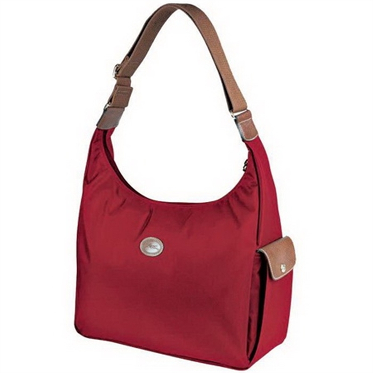 Longchamp Le Pliage Hobo Bags Red - Click Image to Close